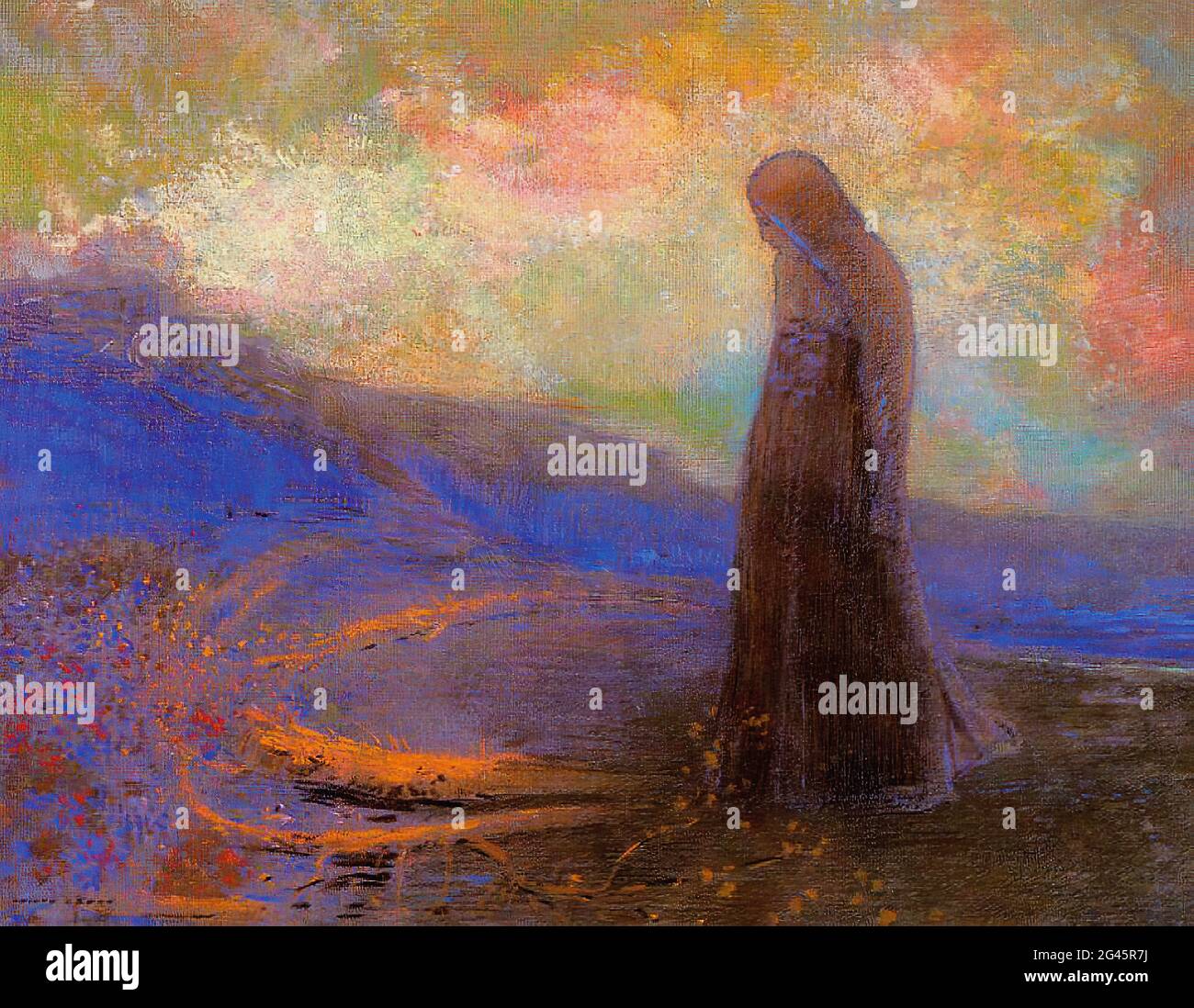 Odilon Redon - réflexion Banque D'Images