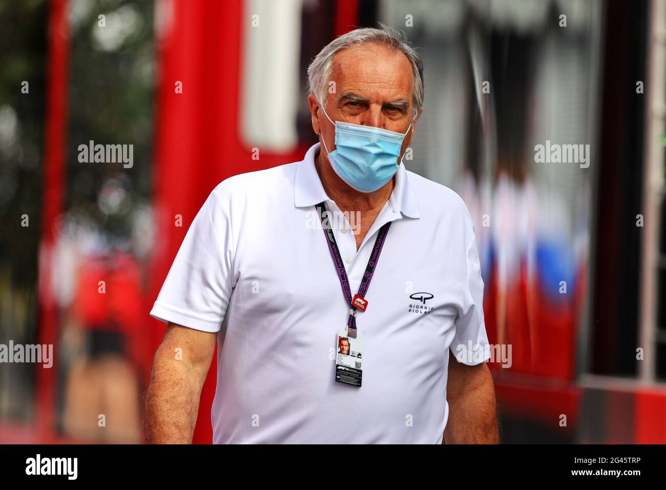 Le Castellet, France. 19 juin 2021. Giorgio Piola (ITA) journaliste. Grand Prix de France, samedi 19 juin 2021. Paul Ricard, France. Crédit : James Moy/Alay Live News Banque D'Images