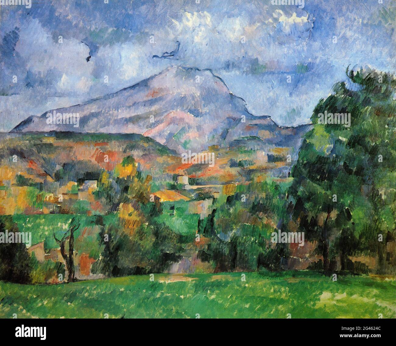 Paul Cézanne - Mont Sainte victoire 1 C 1890 Banque D'Images