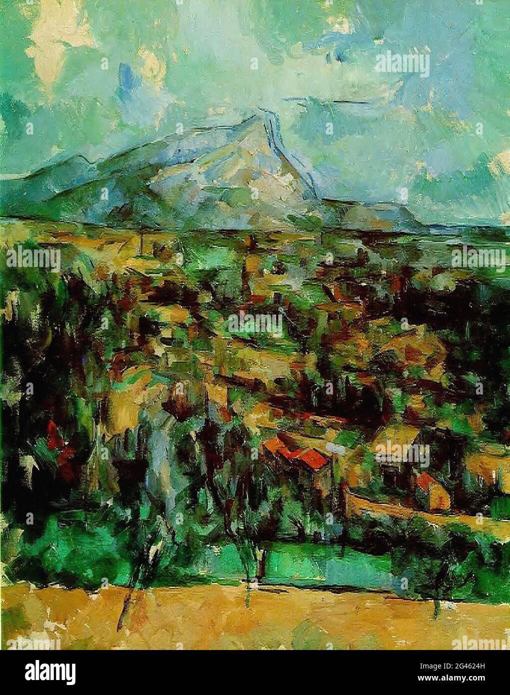 Paul Cézanne - Mont Sainte victoire 4 C 1902 Banque D'Images