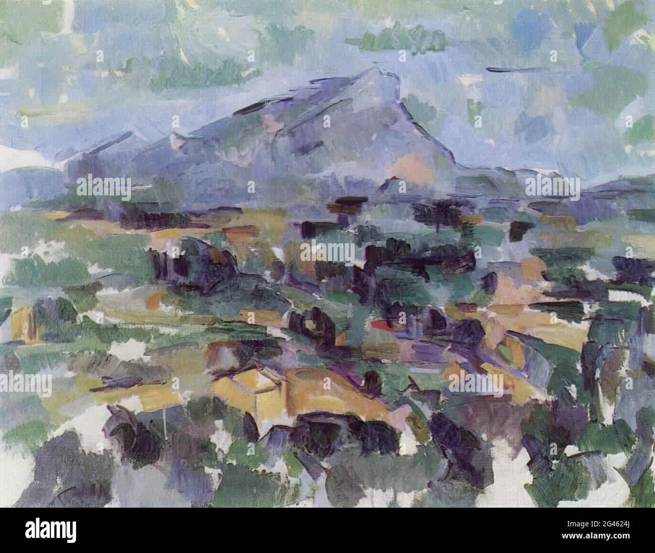 Paul Cézanne - Mont Sainte victoire 6 C 1906 Banque D'Images
