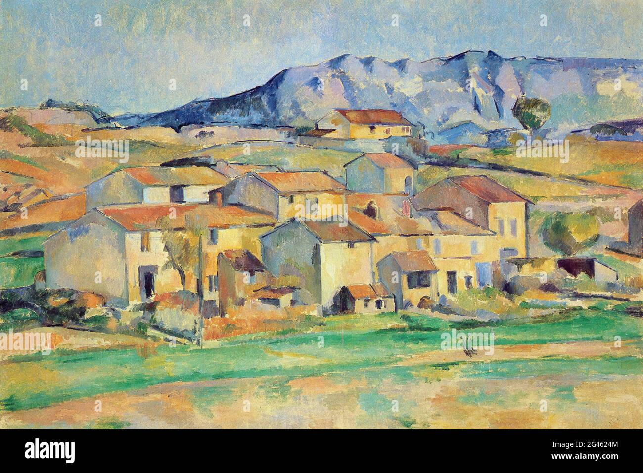 Paul Cézanne - Mont Sainte victoire 2 C 1890 Banque D'Images