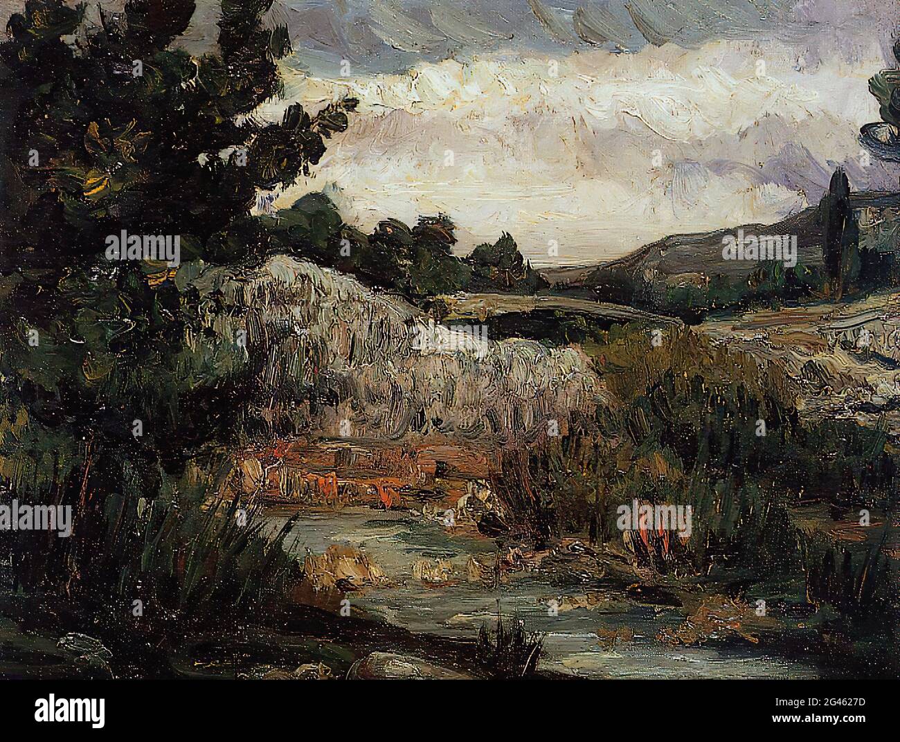 Paul Cézanne - Mont Sainte victoire 1867 Banque D'Images