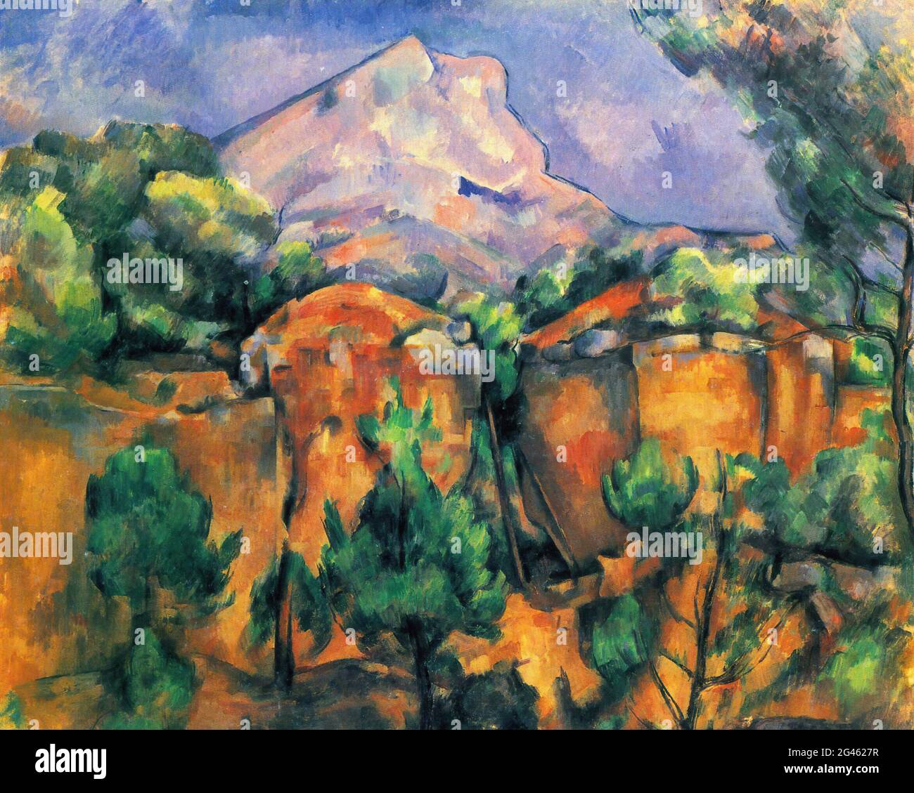 Paul Cézanne - Mont Sainte victoire 1897 Banque D'Images