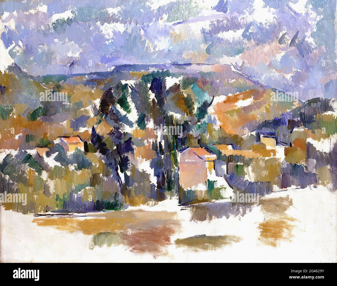Paul Cézanne - Mont Sainte victoire vu les Lauves 1905 Banque D'Images