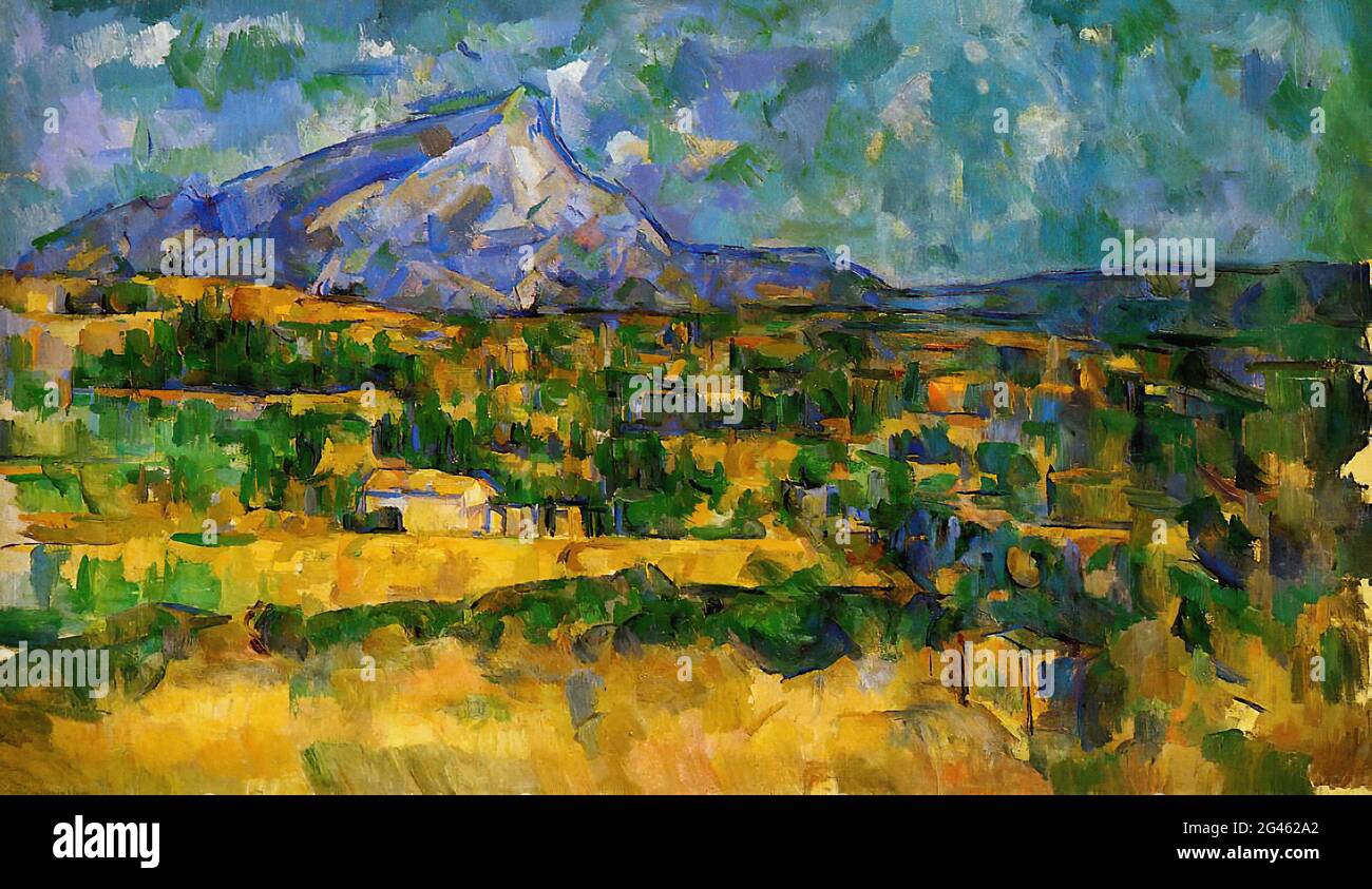 Paul Cézanne - Mont Sainte victoire C 1906 Banque D'Images