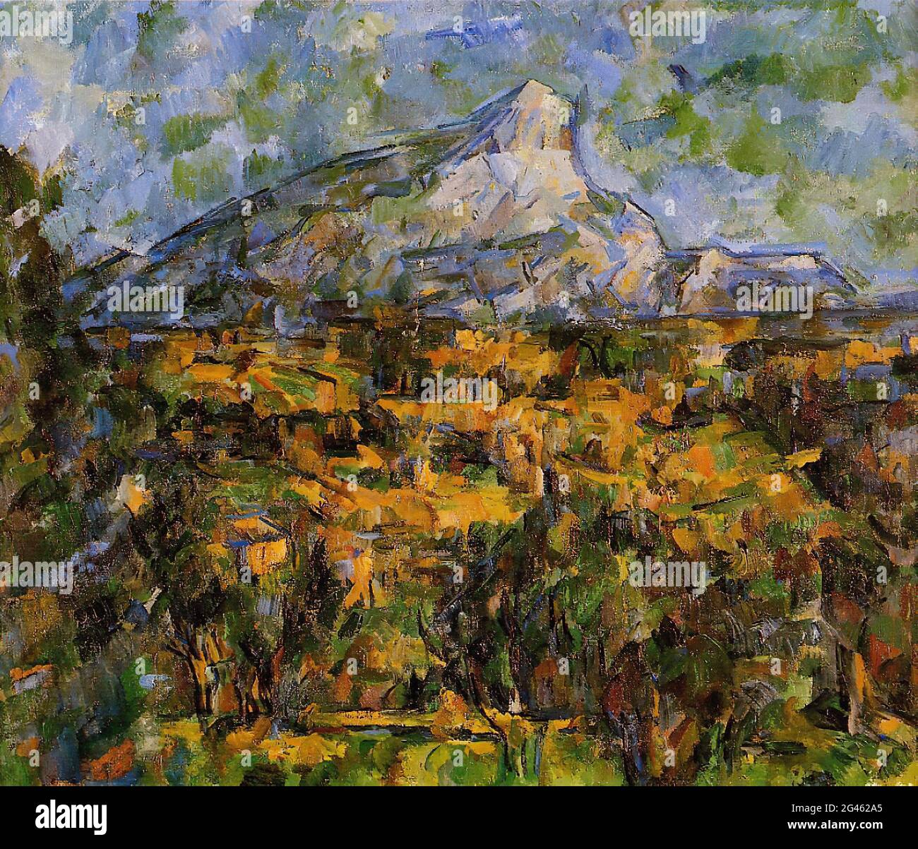 Paul Cézanne - Mont Sainte victoire vu les Lauves 1 C 1906 Banque D'Images