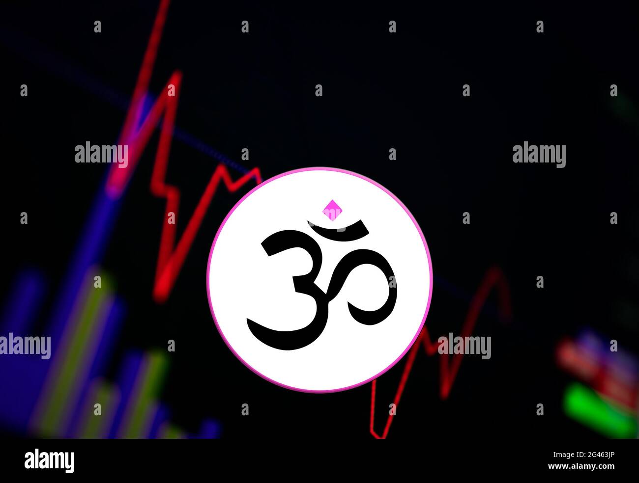 MANTRA DAO OM crypto-monnaie. Graphique de croissance des pièces sur la  bourse, graphique Photo Stock - Alamy