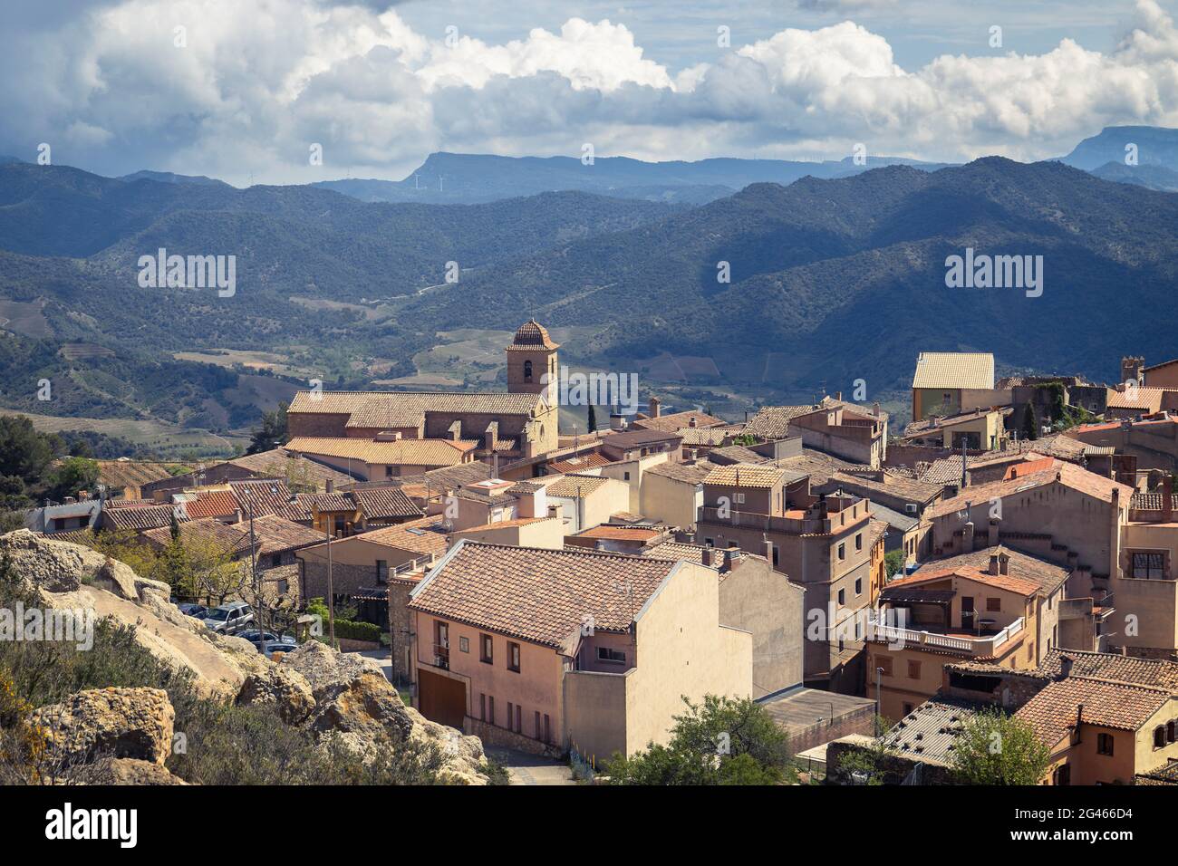 Morera del Montsant, magnifique village de Priorat, Tarragone, Catalogne Banque D'Images