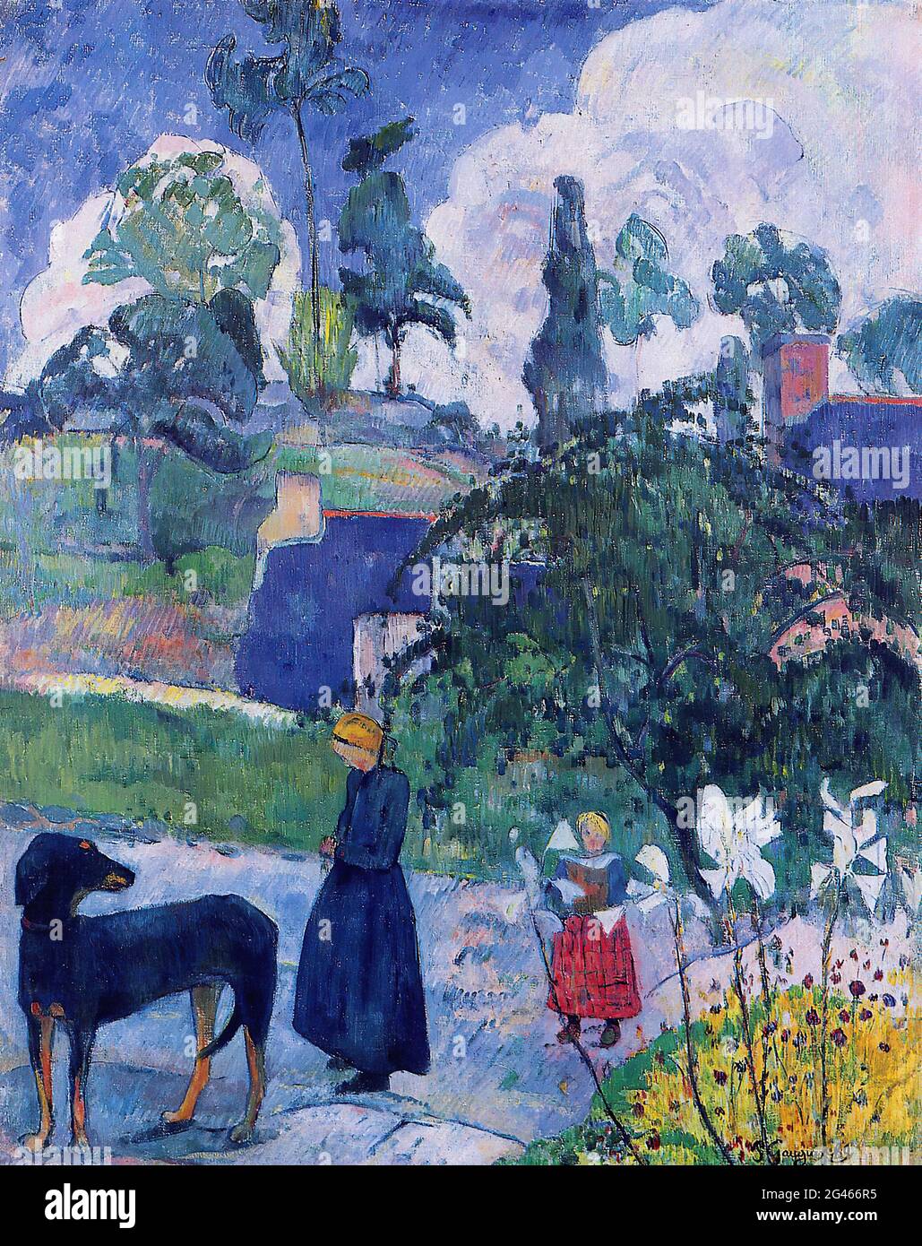Paul Gauguin - parmi les Lillies 1893 Banque D'Images