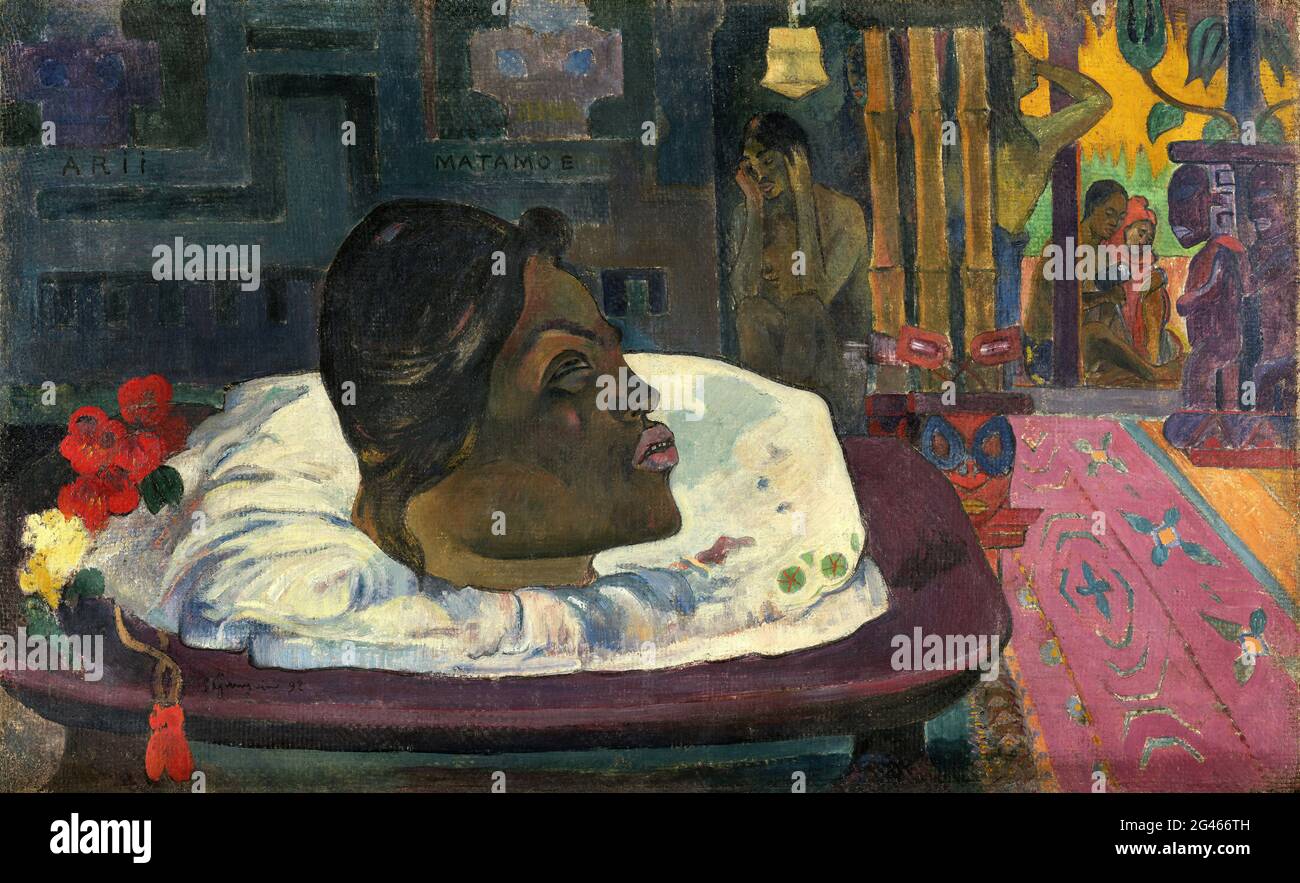 Paul Gauguin - Arii Matamoe la fin royale Banque D'Images