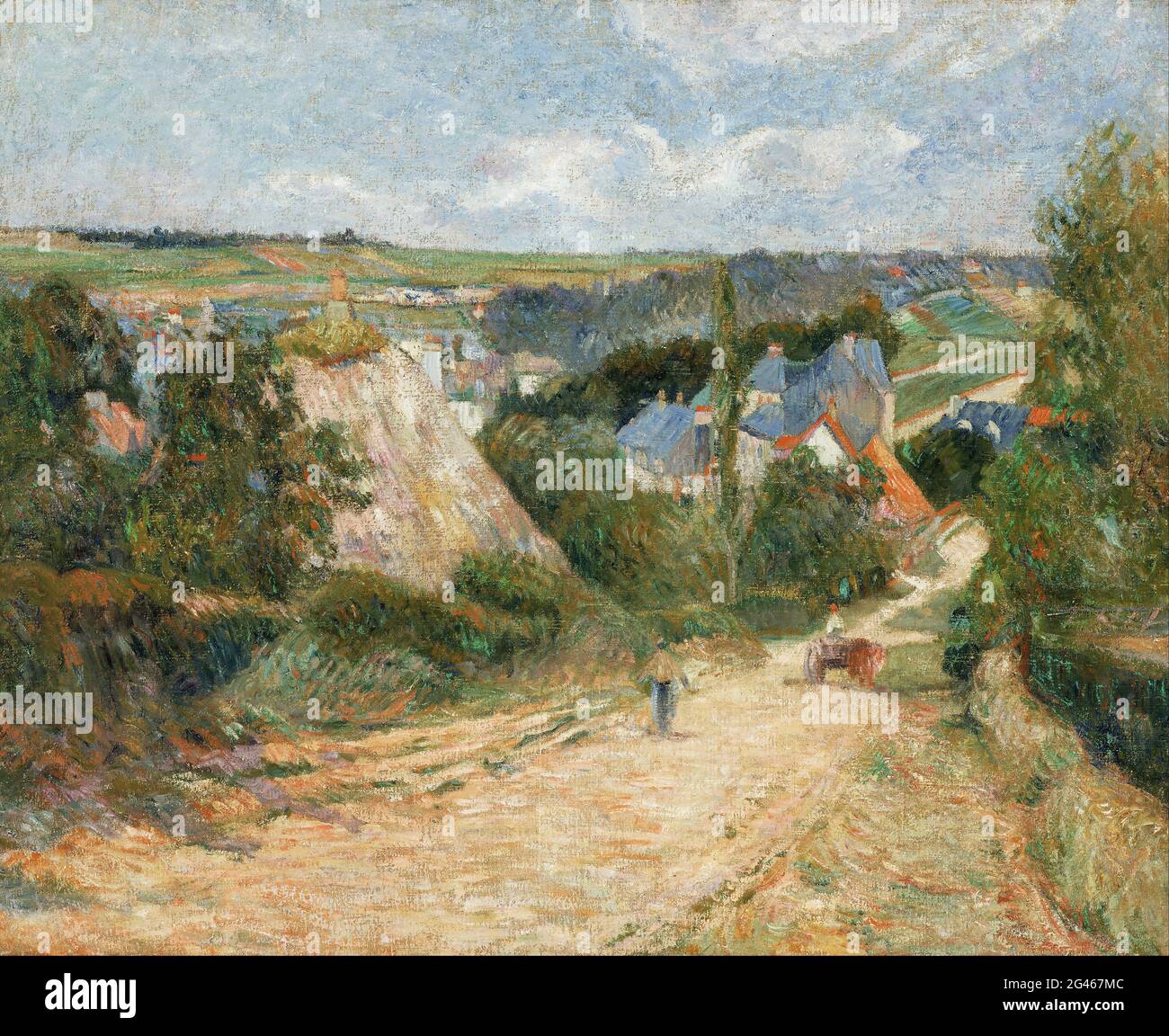 Paul Gauguin - entrée au village d'Osny Banque D'Images Paul Gauguin - entrée au village d'Osny Banque D'Images