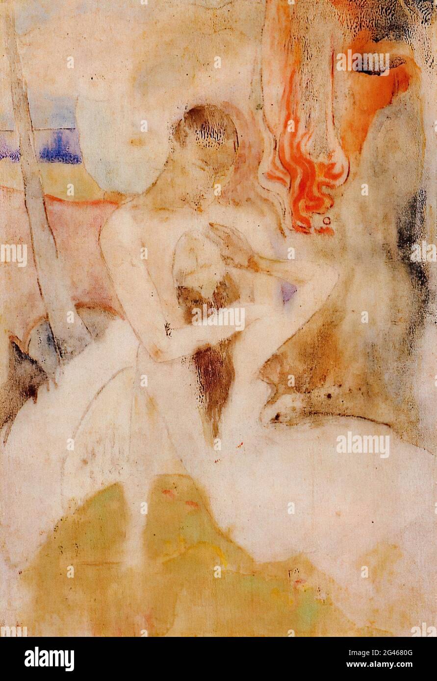 Paul Gauguin - ici, nous faisons l'amour C 1893 Banque D'Images