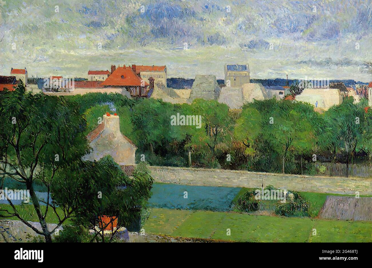 Paul Gauguin - Jardins du marché Vaugirard 1879 Banque D'Images