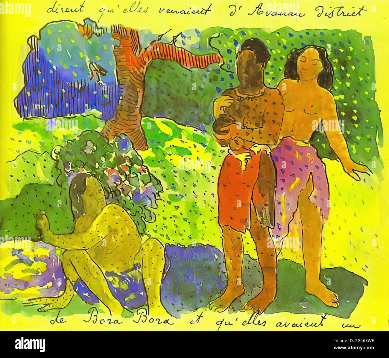 Paul Gauguin - Messagers Oro 1893 Banque D'Images