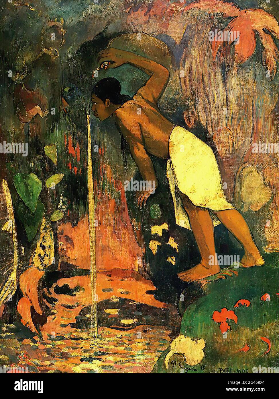 Paul Gauguin - mystérieuse eau 1893 Banque D'Images