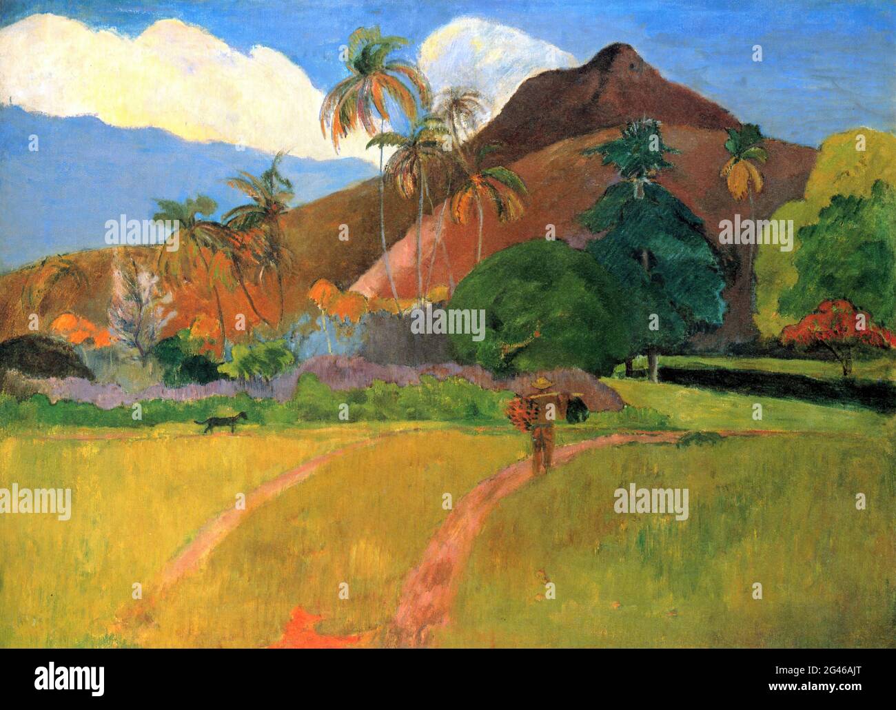 Paul Gauguin - Paysage tahitien 03 Banque D'Images Paul Gauguin - Paysage tahitien 03 Banque D'Images
