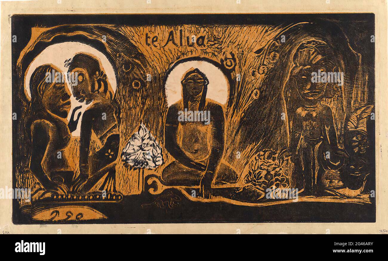 Paul Gauguin - Dieu te Atua Banque D'Images Paul Gauguin - Dieu te Atua Banque D'Images