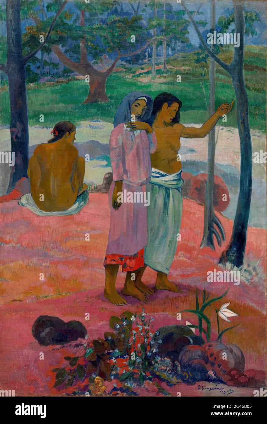 Paul Gauguin - l'appel Banque D'Images Paul Gauguin - l'appel Banque D'Images