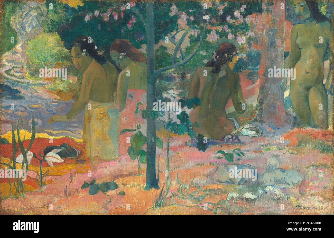 Paul Gauguin - les baigneurs Banque D'Images Paul Gauguin - les baigneurs Banque D'Images