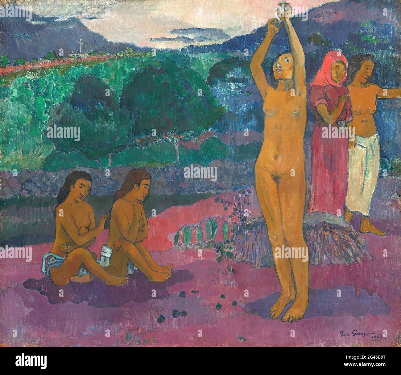 Paul Gauguin - l'Invocation Banque D'Images Paul Gauguin - l'Invocation Banque D'Images