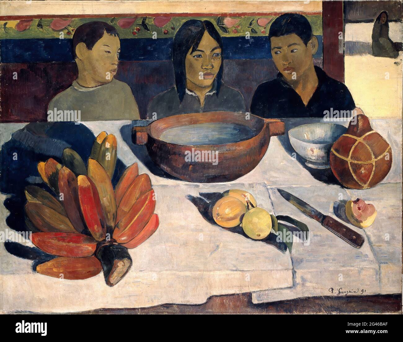 Paul Gauguin - le repas Banque D'Images Paul Gauguin - le repas Banque D'Images