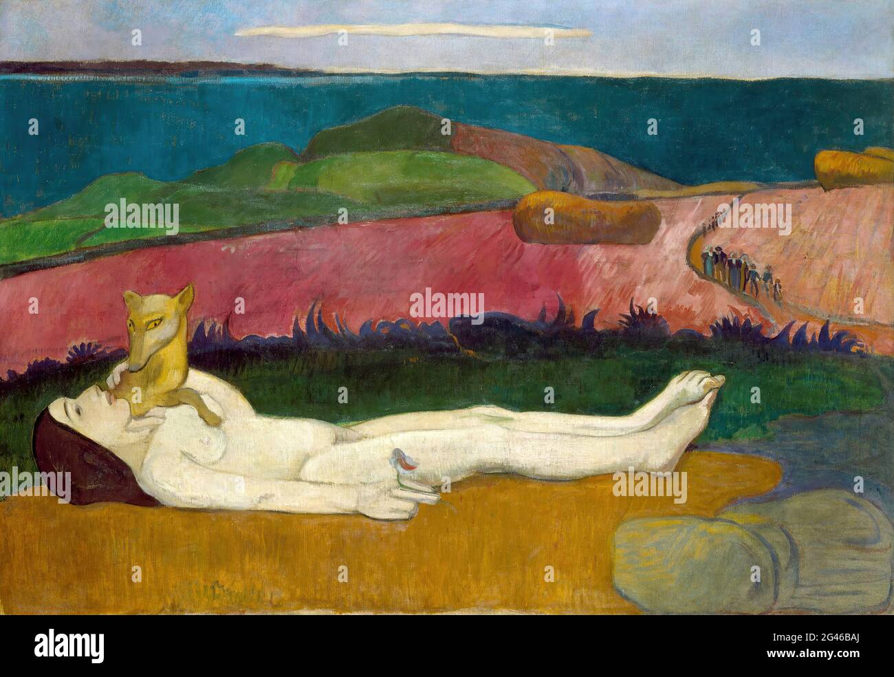 Paul Gauguin - la perte de virginité Banque D'Images Paul Gauguin - la perte de virginité Banque D'Images