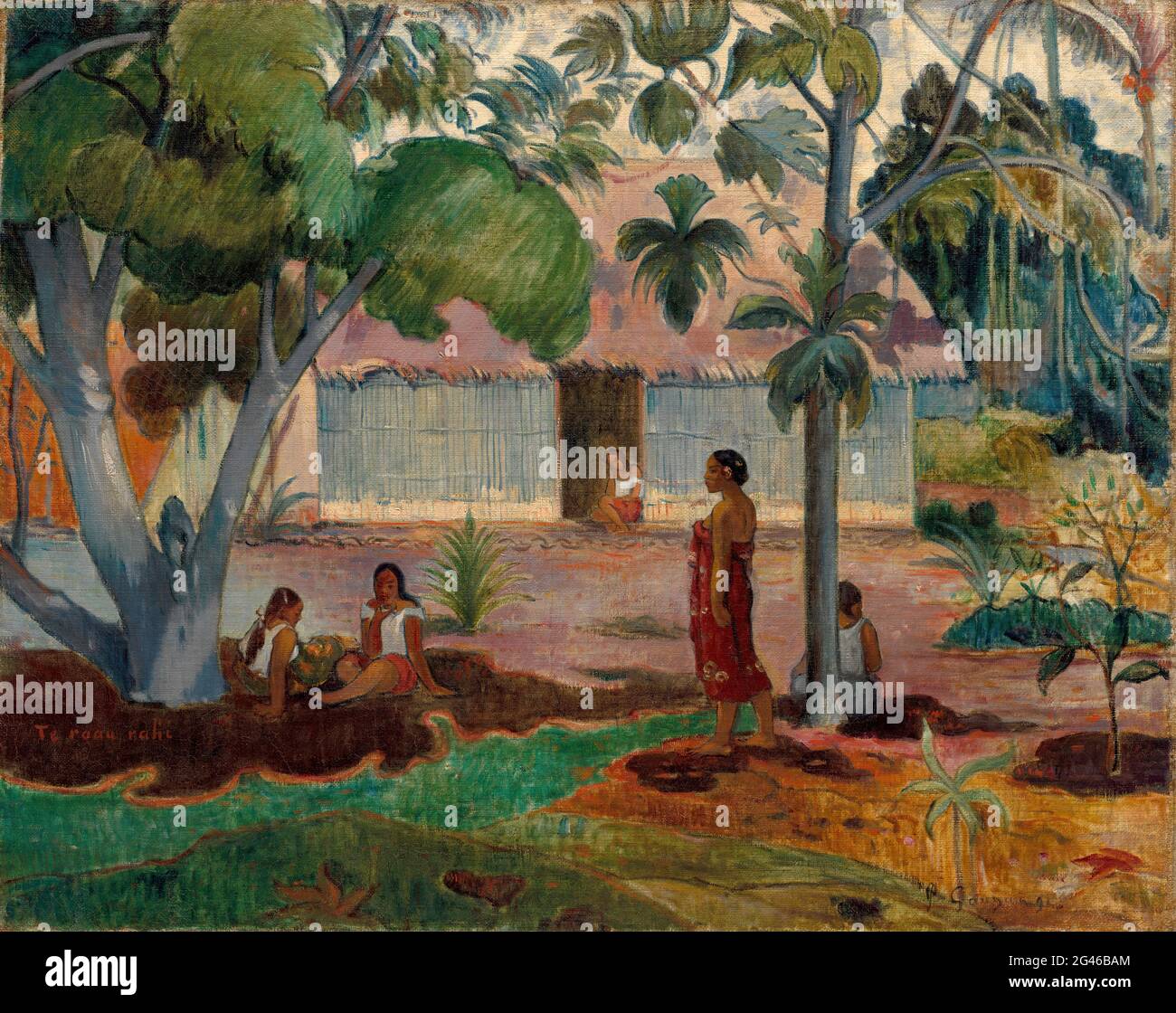 Paul Gauguin - le grand arbre Banque D'Images Paul Gauguin - le grand arbre Banque D'Images