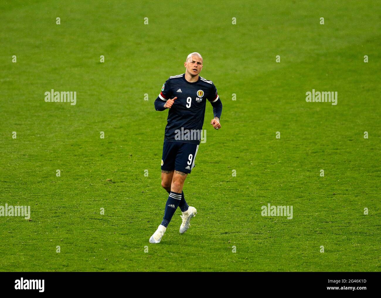Stade Wembley, Londres, Royaume-Uni. 18 juin 2021. Championnats d'Europe de football 2021, Angleterre contre Écosse; Lyndon dykes of Scotland Credit: Action plus Sports/Alay Live News Banque D'Images