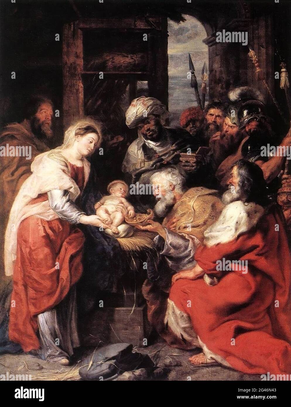 Peter Paul Rubens - adoration Magi 1626 Banque D'Images