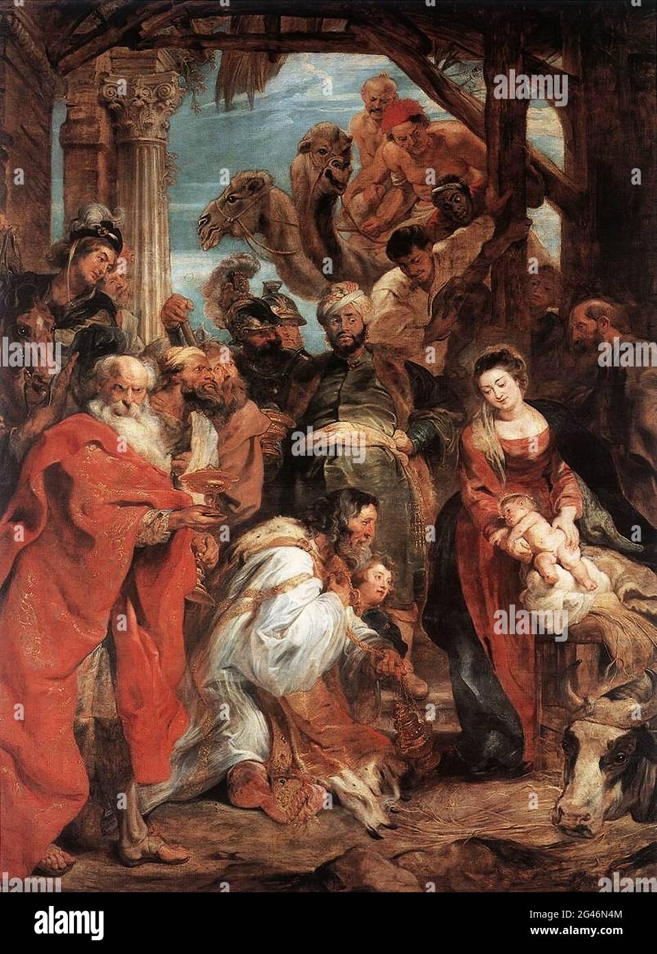 Peter Paul Rubens - adoration Magi 1624 Banque D'Images