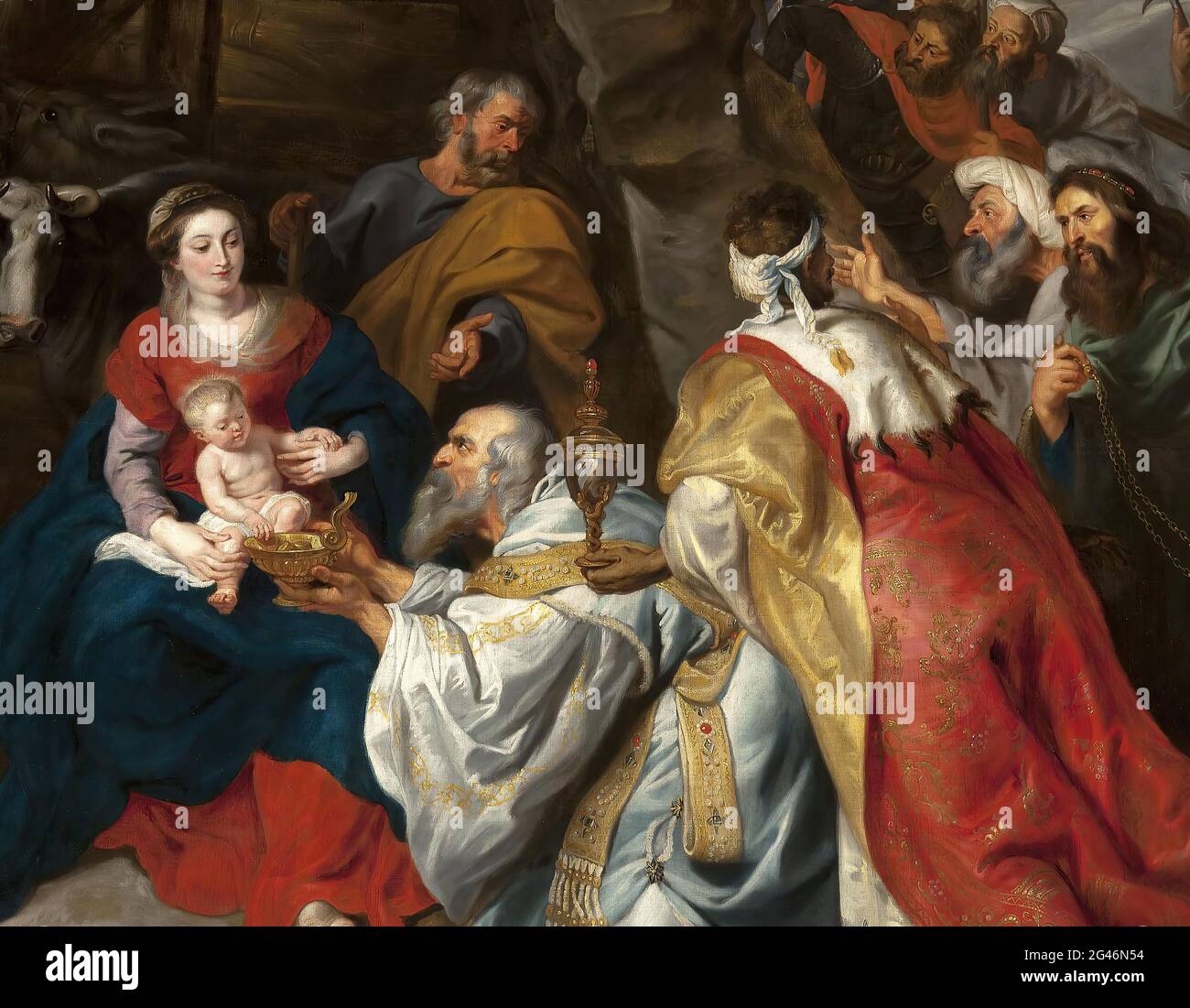 Peter Paul Rubens - adoration du magi 01 Banque D'Images