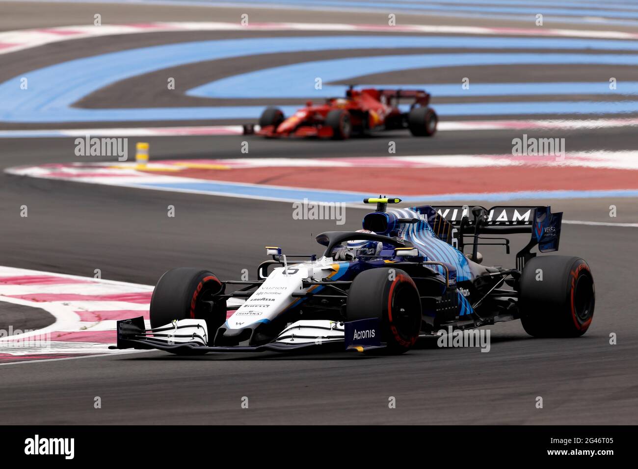 Le Castellet, France. 19 juin 2021. # 6 Nicholas Latifi (CAN, Williams Racing), Grand Prix de France de F1 au circuit Paul Ricard le 19 juin 2021 au Castellet, France. (Photo de HOCH ZWEI) crédit: dpa/Alay Live News Banque D'Images
