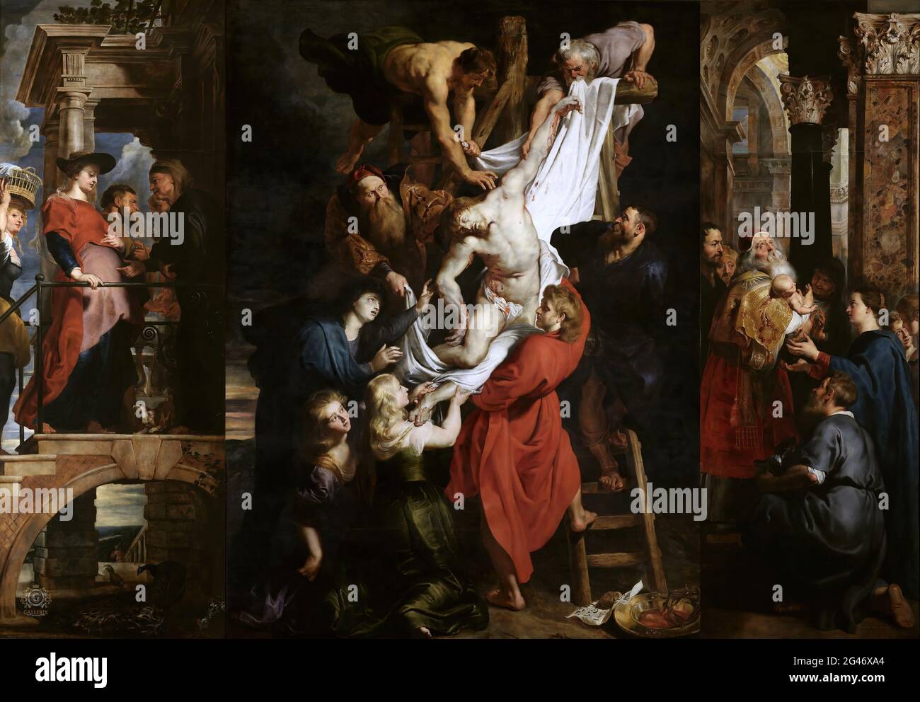 Peter Paul Rubens - la descente de la Croix Banque D'Images