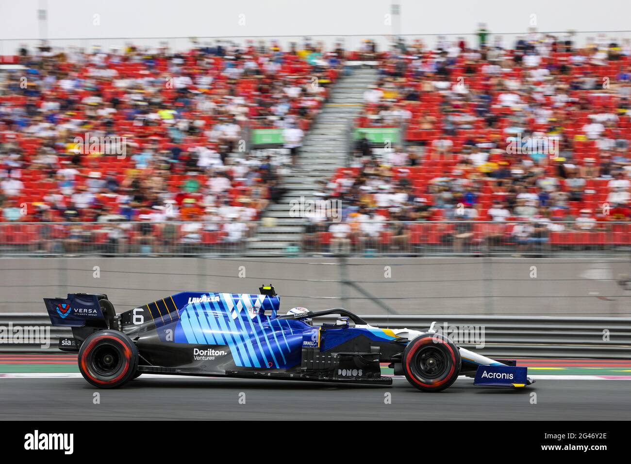 06 LATIFI Nicholas (CAN), Williams Racing F1 FW43B, action pendant le Grand Prix de France des Émirats de Formule 1 2021, 7e manche du Championnat du monde de Formule 1 2021 de la FIA du 18 au 20 juin 2021 sur le circuit Paul Ricard, au Castellet, France - photo Antonin Vincent / DPPI / LiveMedia Banque D'Images