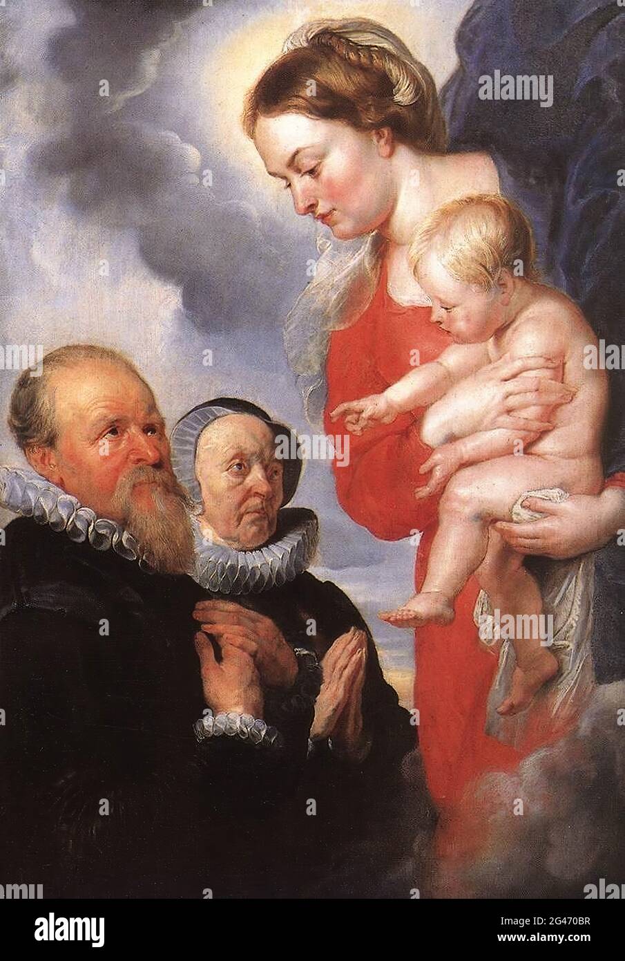 Peter Paul Rubens - enfant vierge 1604 Banque D'Images