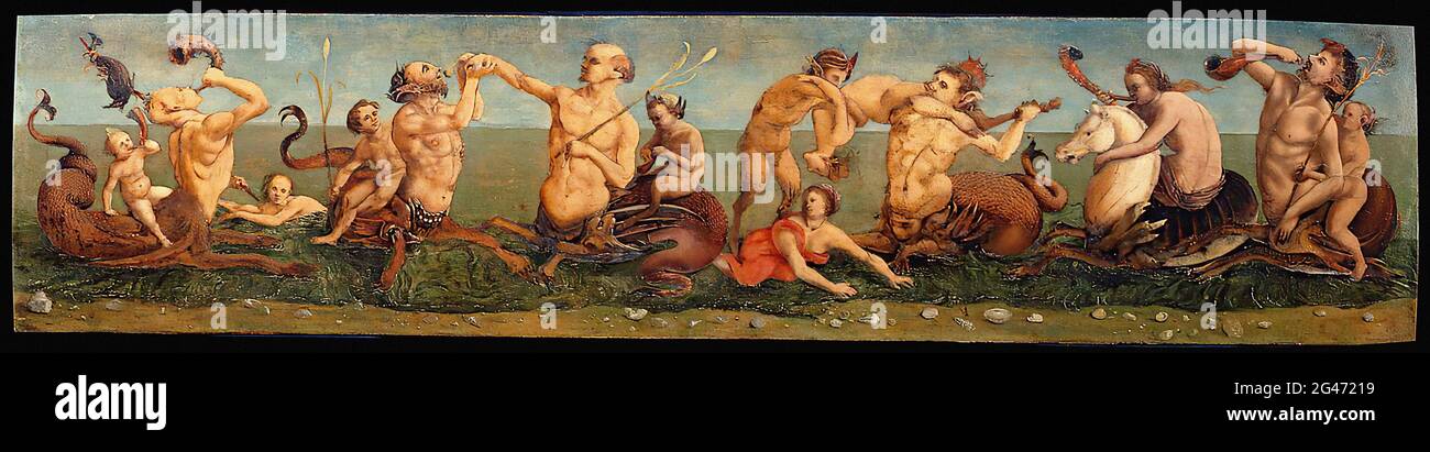 Piero DI Cosimo - Tritons Nereids 1500 Banque D'Images