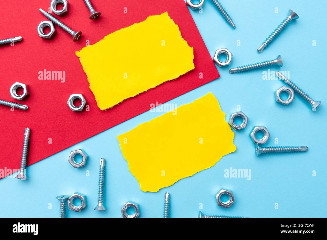 Réparations de maintenance d'atelier, conception d'idées d'espace de travail mécanique, concepts de bricolage d'amélioration d'habitat, fabrication de table de travail, Handyman Banque D'Images