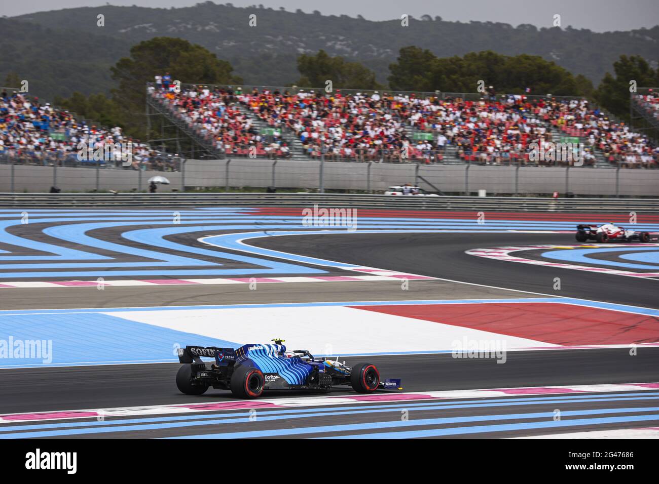 06 LATIFI Nicholas (CAN), Williams Racing F1 FW43B, action pendant le Grand Prix de France des Émirats de Formule 1 2021, 7e manche du Championnat du monde de Formule 1 2021 de la FIA du 18 au 20 juin 2021 sur le circuit Paul Ricard, au Castellet, France - photo Antonin Vincent / DPPI / LiveMedia Banque D'Images