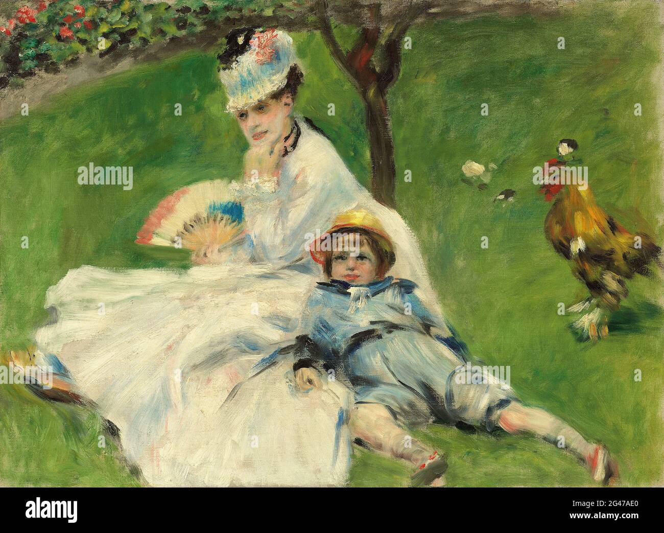 Pierre-Auguste Renoir - Madame Monet et son fils Banque D'Images