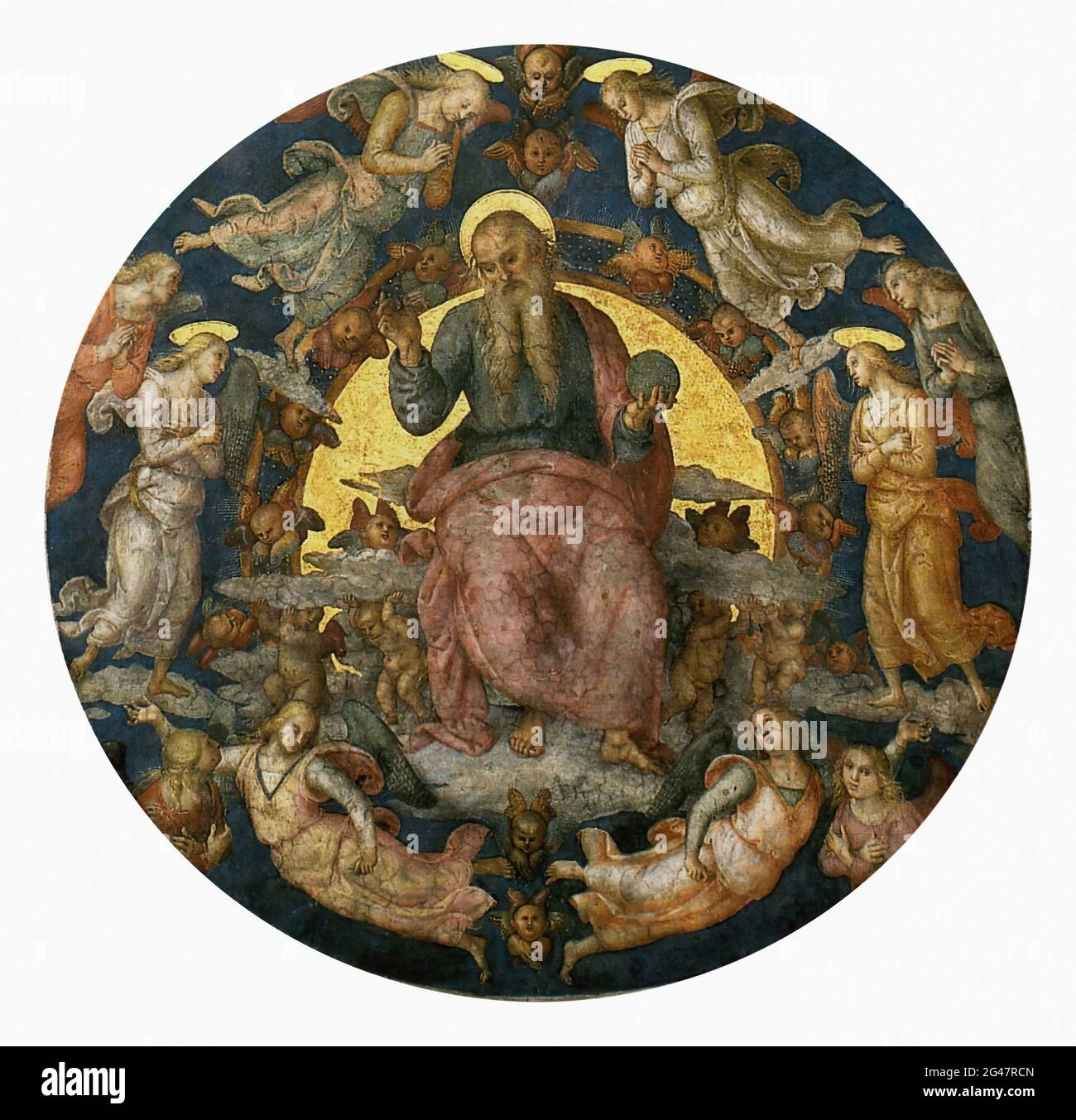 Pietro Perugino - Chambre Torre Borgia 1508 Banque D'Images