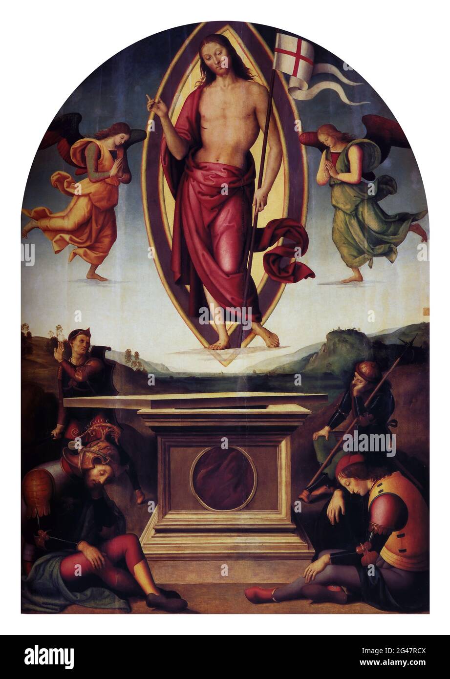 Pietro Perugino - Résurrection 1500 Banque D'Images