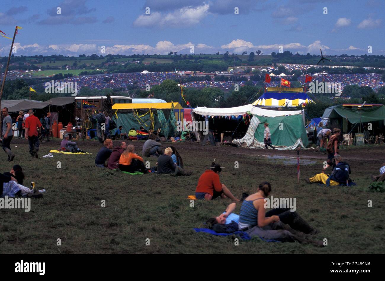 Festival Glastonbury 1998, Pilton, Somerset, Angleterre Banque D'Images