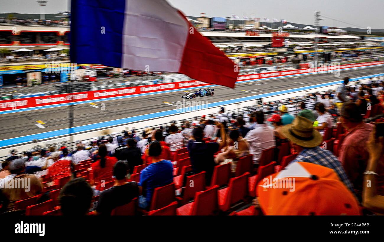 06 LATIFI Nicholas (CAN), Williams Racing F1 FW43B, action pendant le Grand Prix de France des Émirats de Formule 1 2021, 7e manche du Championnat du monde de Formule 1 2021 de la FIA du 18 au 20 juin 2021 sur le circuit Paul Ricard, au Castellet, France - photo Paulo Maria / DPPI / LiveMedia Banque D'Images
