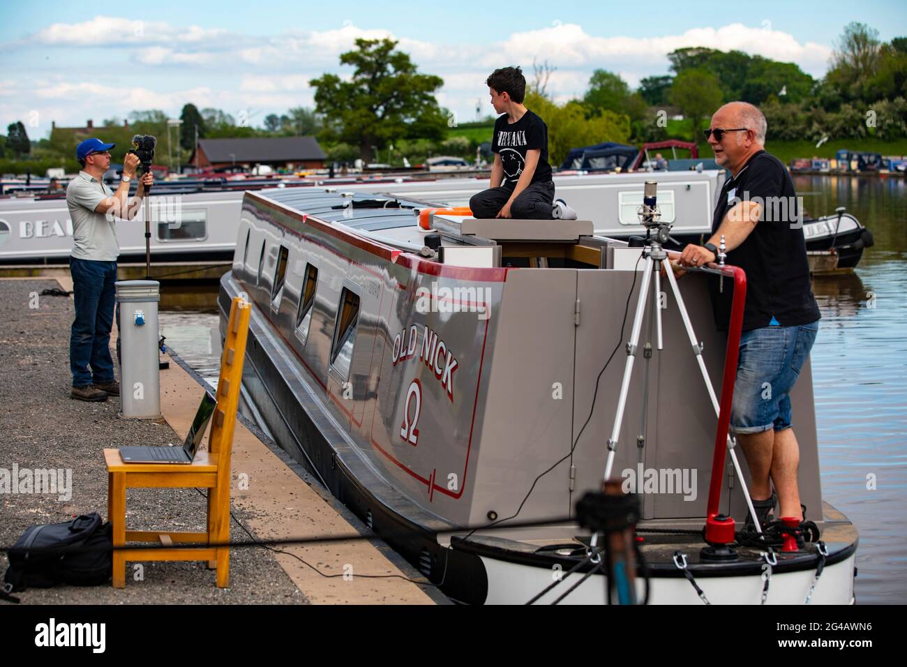 Spa et canal de Droitwich Banque D'Images