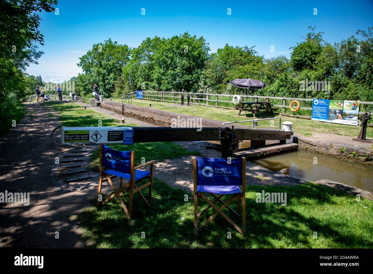 Spa et canal de Droitwich Banque D'Images