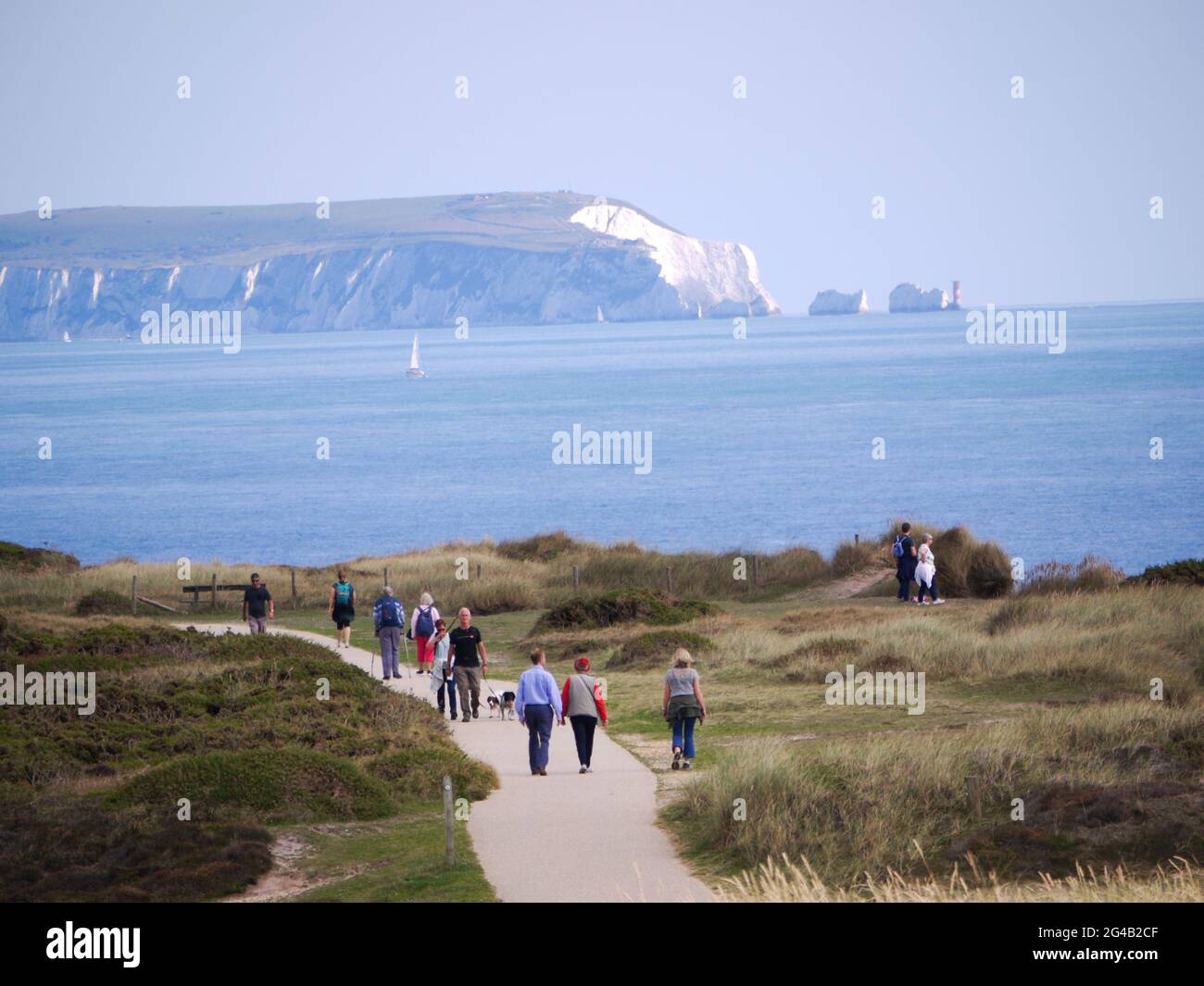 Hengistbury Head, Dorset, Royaume-Uni. Banque D'Images