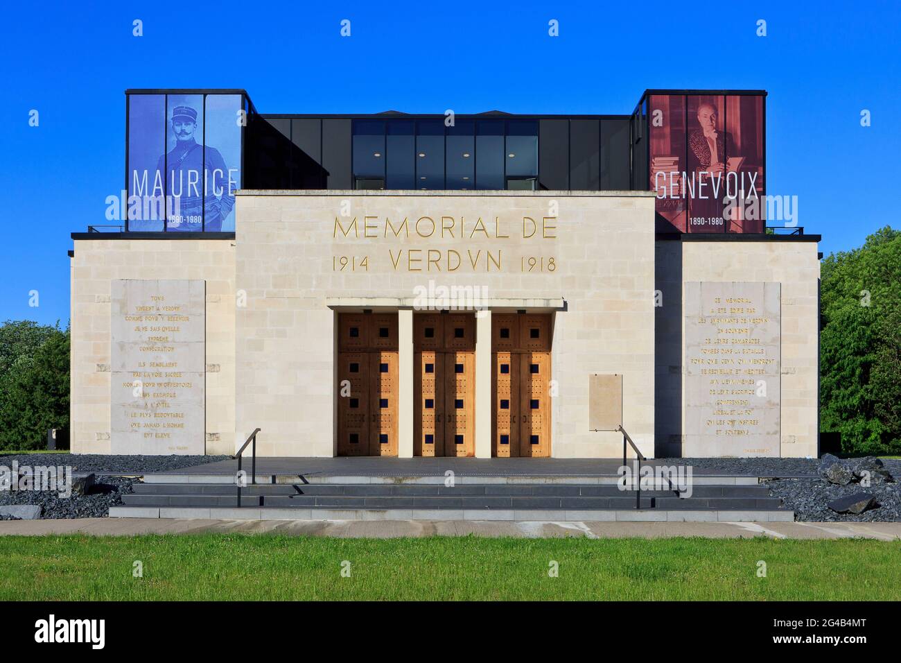 Musée commémoratif de la première Guerre mondiale à Fleury-devant-Douaumont (Meuse), France) Banque D'Images