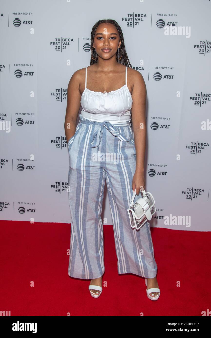 New York, États-Unis. 19 juin 2021. Chandler Air-Dupont assiste à la première Clean lors du Tribeca Festival 2021 à Brooklyn Commons, MetroTech à New York. Crédit : SOPA Images Limited/Alamy Live News Banque D'Images