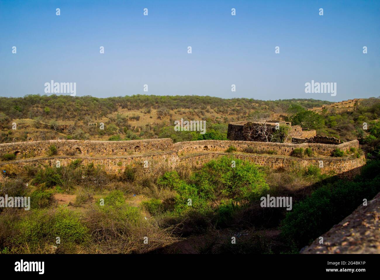 Différentes vues sur le fort de Ranthambore Banque D'Images